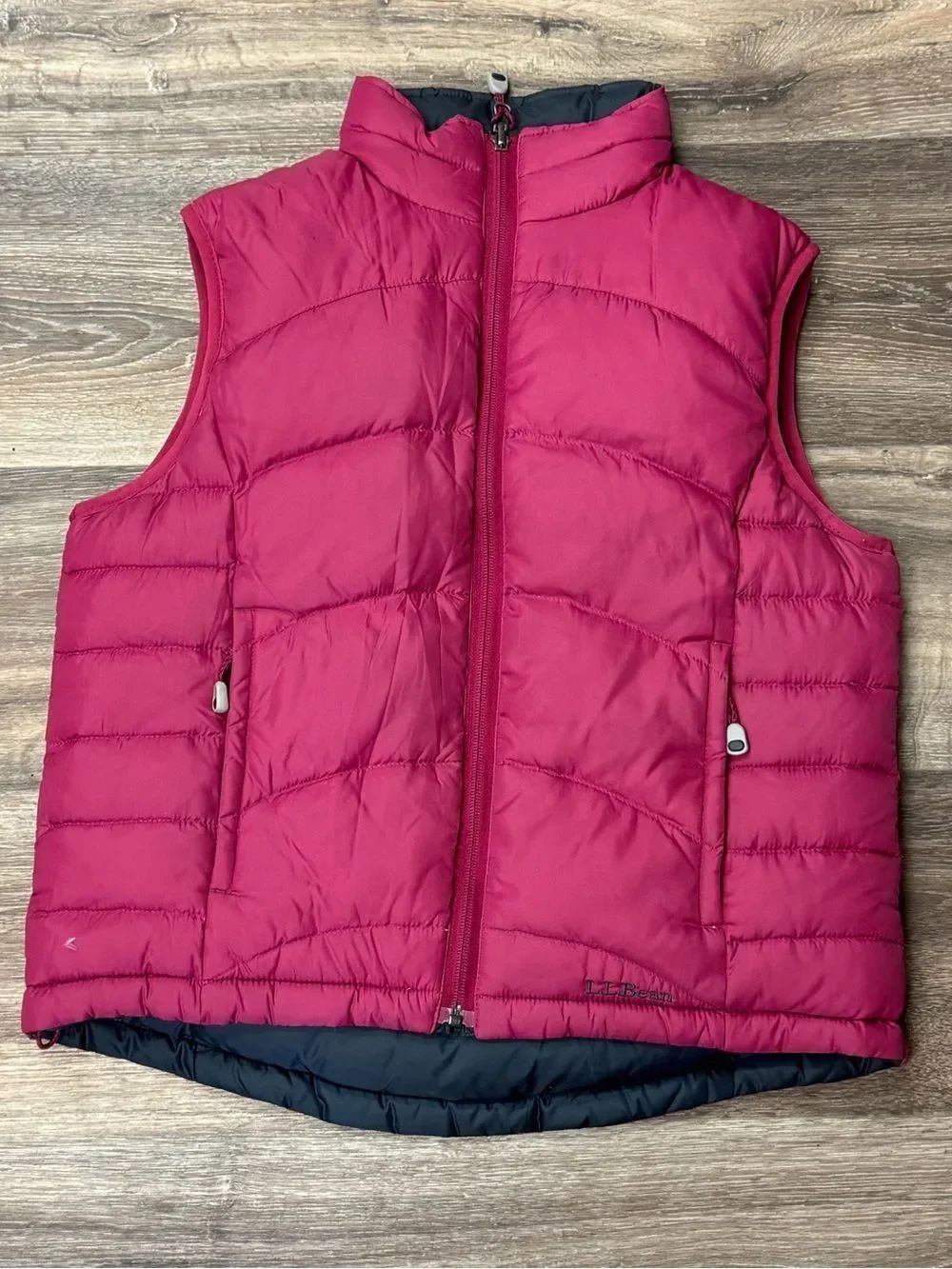 LL Bean Reversible Goose Down Puffer Vest Women’s Small
